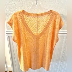 LOFT Striped Dolman V-neck top - size M